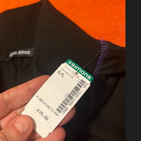 Local Heroes black fantasy colourful seams biker short NWT - Picture 7 of 9